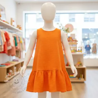 Dvojitá gázovina/mušelín neon orange