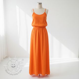 Dvojitá gázovina/mušelín neon orange