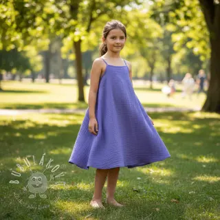Dvojitá gázovina/mušelín lavender