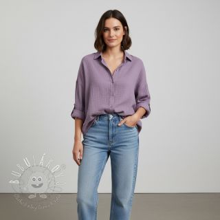 Dvojitá gázovina/mušelín lavender