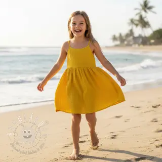 Dvojitá gázovina/mušelín lemon ORGANIC