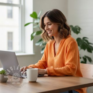 Dvojitá gázovina/mušelín orange