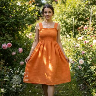 Dvojitá gázovina/mušelín orange