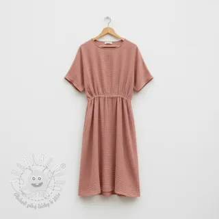 Dvojitá gázovina/mušelín blush ORGANIC