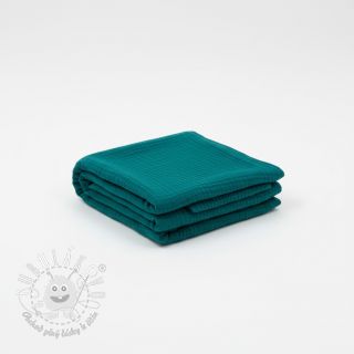 Dvojitá gázovina/mušelín dark cyan