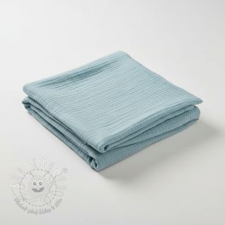 Dvojitá gázovina/mušelín teal