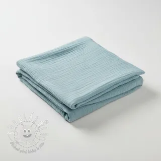 Dvojitá gázovina/mušelín teal