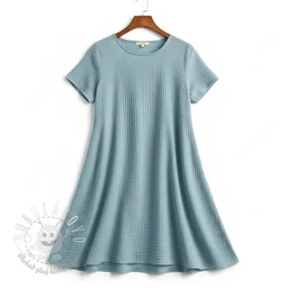 Dvojitá gázovina/mušelín teal