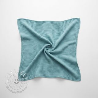 Dvojitá gázovina/mušelín blue shadow