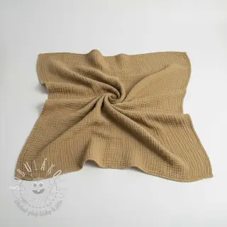 Dvojitá gázovina/mušelín beige