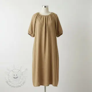 Dvojitá gázovina/mušelín beige