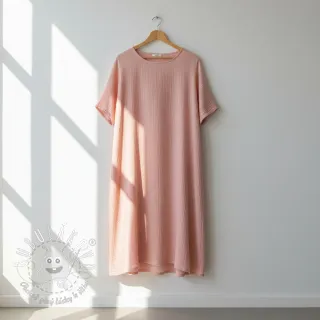 Dvojitá gázovina/mušelín light rose