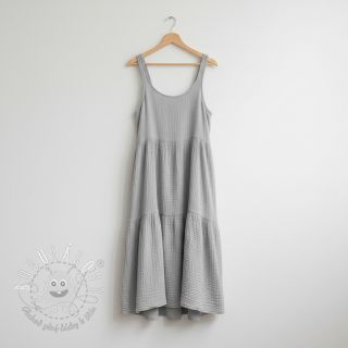 Dvojitá gázovina/mušelín light grey