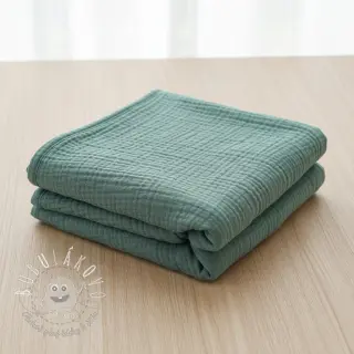 Dvojitá gázovina/mušelín green