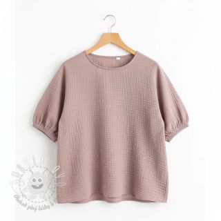 Dvojitá gázovina/mušelín old rose