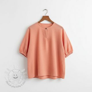 Dvojitá gázovina/mušelín salmon