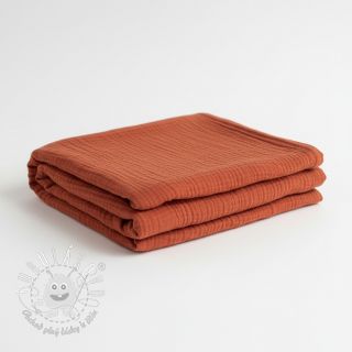 Dvojitá gázovina/mušelín terra ORGANIC