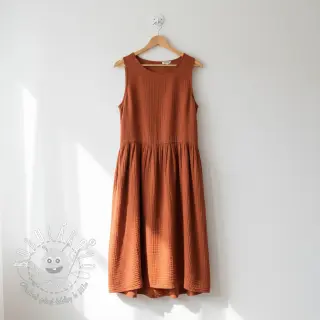 Dvojitá gázovina/mušelín terra ORGANIC
