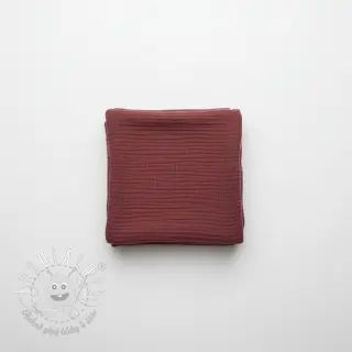 Dvojitá gázovina/mušelín rouge ORGANIC
