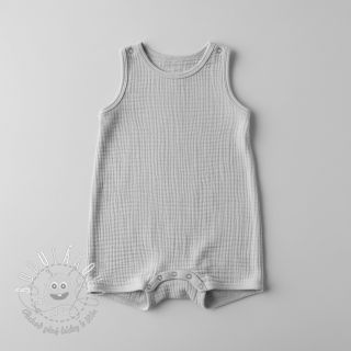 Dvojitá gázovina/mušelín light grey ORGANIC