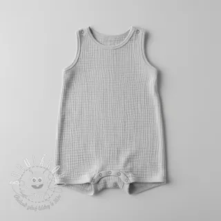 Dvojitá gázovina/mušelín light grey ORGANIC