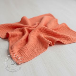 Dvojitá gázovina/mušelín salmon ORGANIC