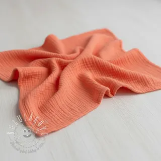 Dvojitá gázovina/mušelín salmon ORGANIC