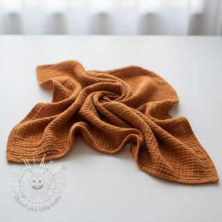 Dvojitá gázovina/mušelín brique ORGANIC