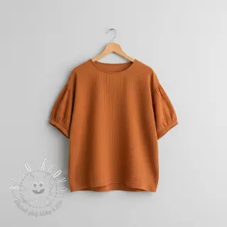 Dvojitá gázovina/mušelín brique ORGANIC