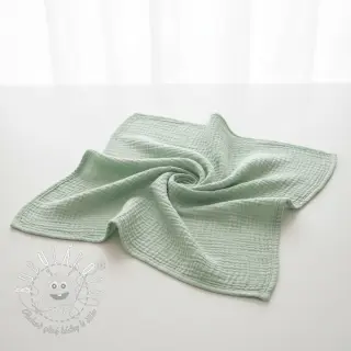 Dvojitá gázovina/mušelín mint ORGANIC