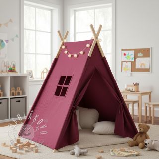 Dvojitá gázovina/mušelín berry ORGANIC