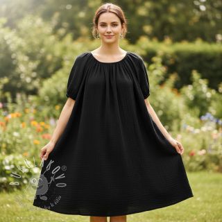 Dvojitá gázovina/mušelín black