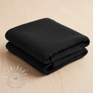 Dvojitá gázovina/mušelín black