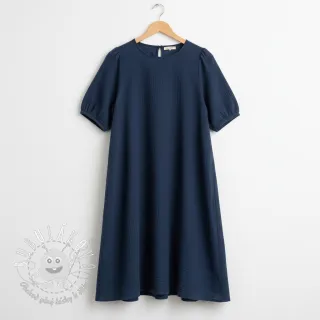 Dvojitá gázovina/mušelín navy