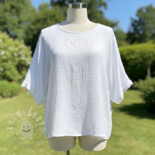 Dvojitá gázovina/mušelín white