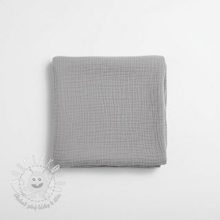 Dvojitá gázovina/mušelín grey