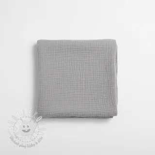 Dvojitá gázovina/mušelín grey