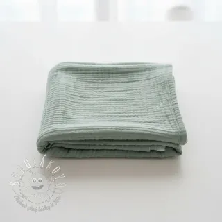 Dvojitá gázovina/mušelín dark mint