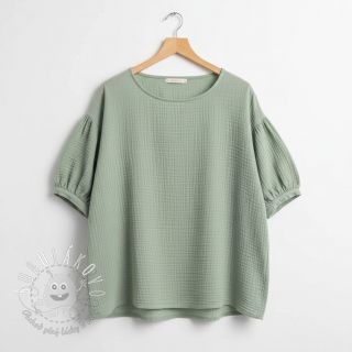 Dvojitá gázovina/mušelín dark mint