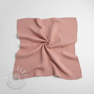 Dvojitá gázovina/mušelín soft rose