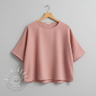 Dvojitá gázovina/mušelín soft rose
