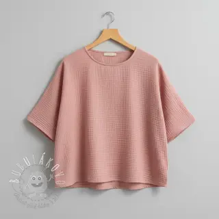 Dvojitá gázovina/mušelín soft rose