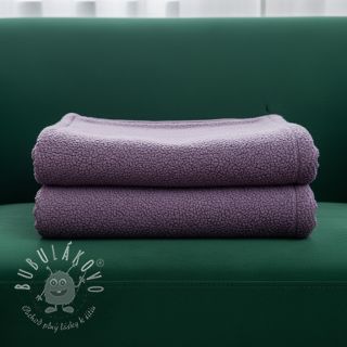 Fleece TEDDY DOUBLE SIDED mulberry