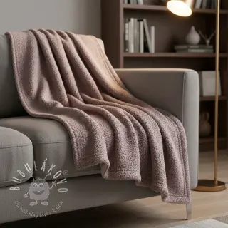 Fleece TEDDY DOUBLE SIDED blush