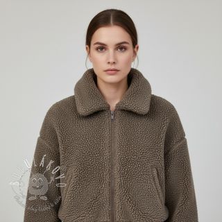 Fleece TEDDY DOUBLE SIDED taupe