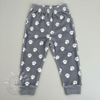 Wellness Fleece Dog paw light grey