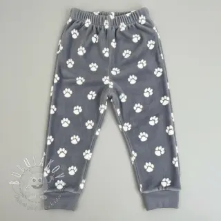 Wellness Fleece Dog paw light grey