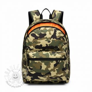 JEANS DENIM STRETCH Camouflage camo green