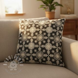 Bavlnená látka JEANS EMBROIDERY Niva design D