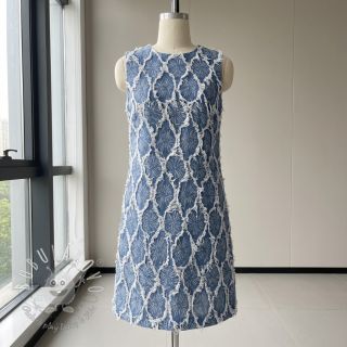 JEANS DENIM Ruffia Flowers design A